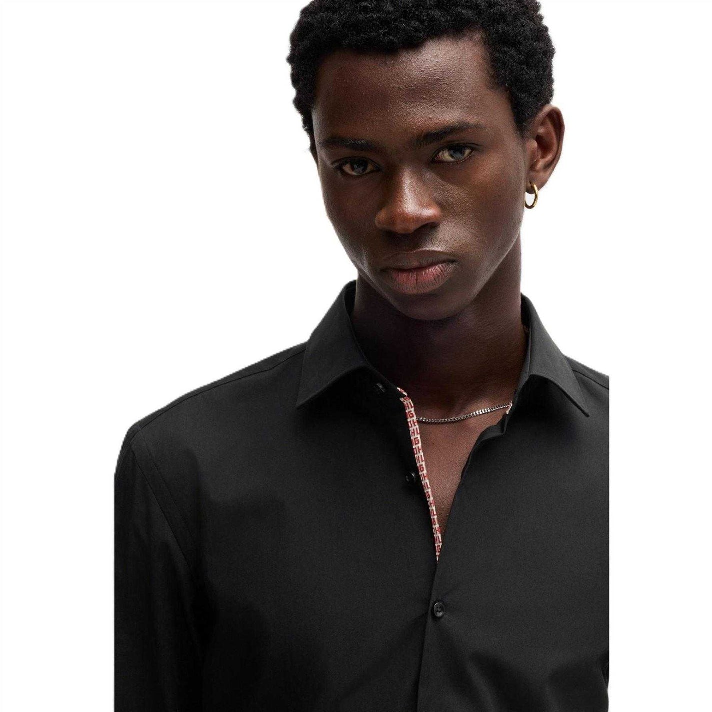 Black - Side - Hugo Mens Koey Shirt