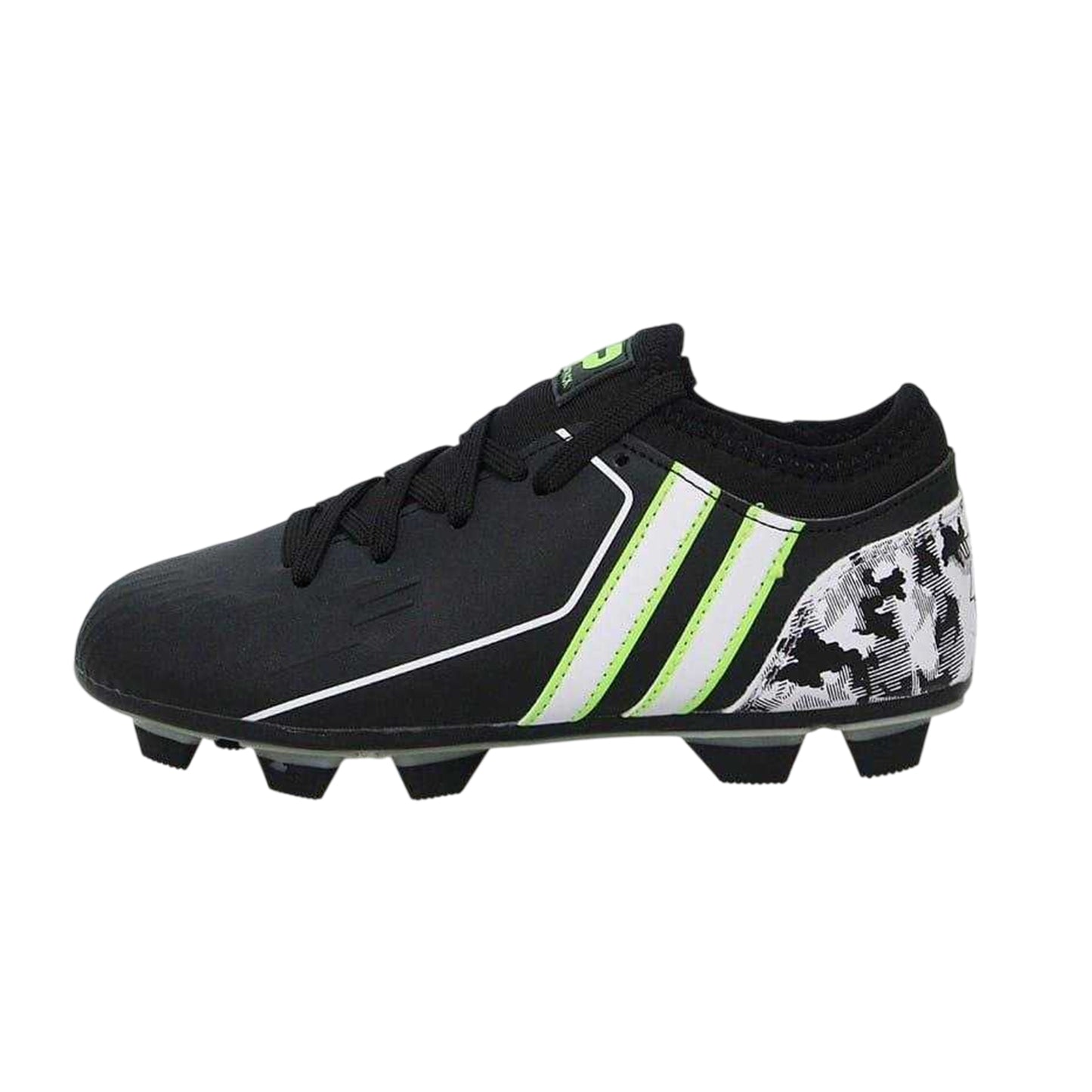 Black - Back - Patrick Childrens-Kids Camouflage Football Boots
