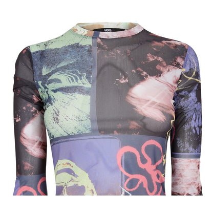 Parisian Night - Side - Vans Womens-Ladies Ludlow Graphic Print Mesh Crop Top