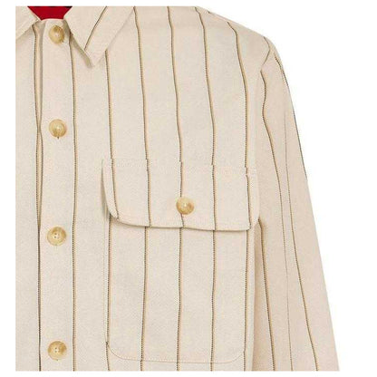Natural - Side - Hugo Boss Mens Ernius Chest Pocket Shirt