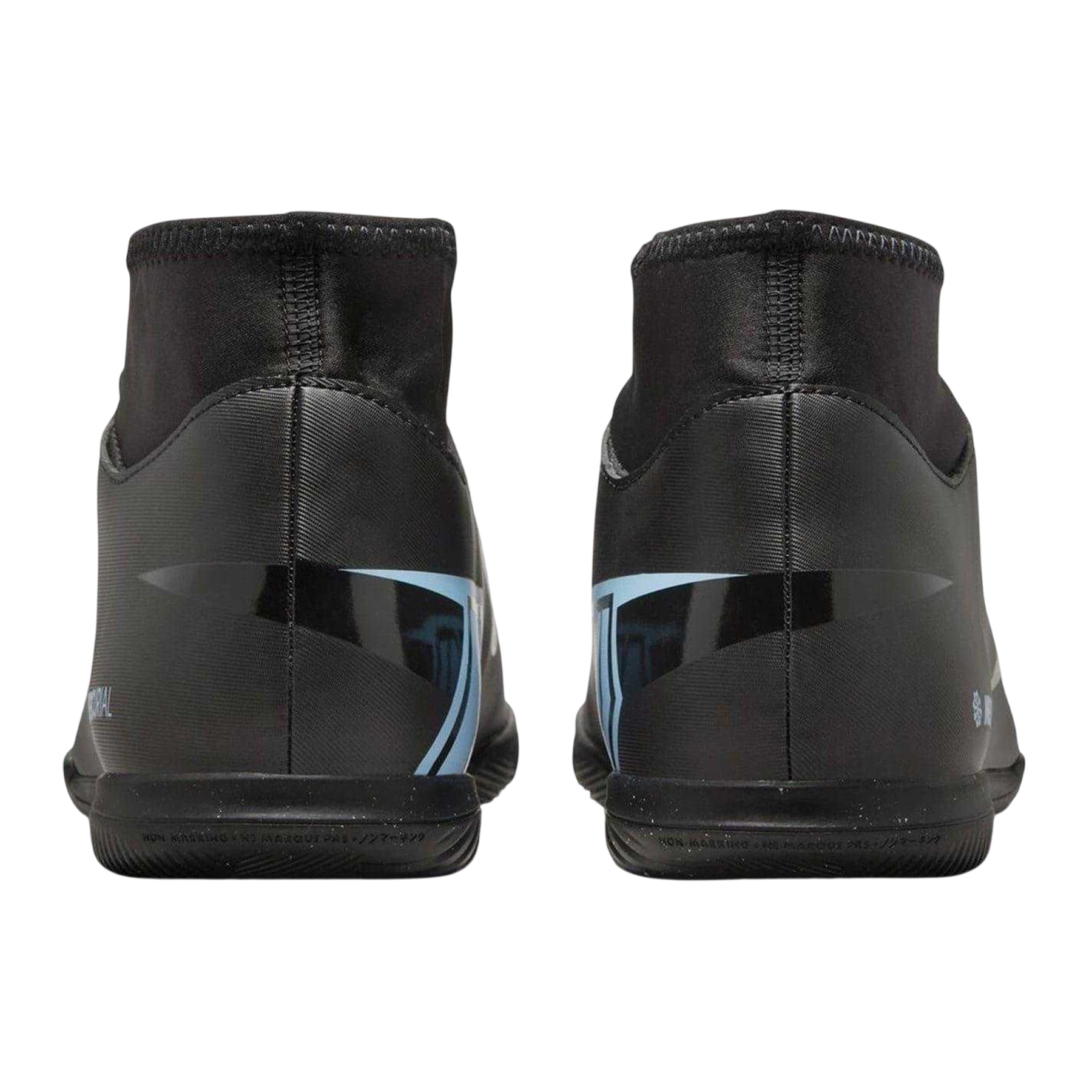 Black-Blue - Back - Nike Mens Mercurial Superfly 10 Indoor Football Shoes