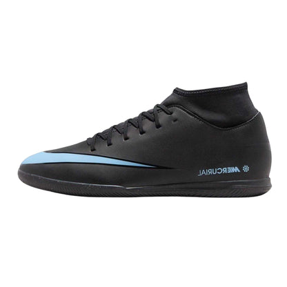 Black-Blue - Side - Nike Mens Mercurial Superfly 10 Indoor Football Shoes