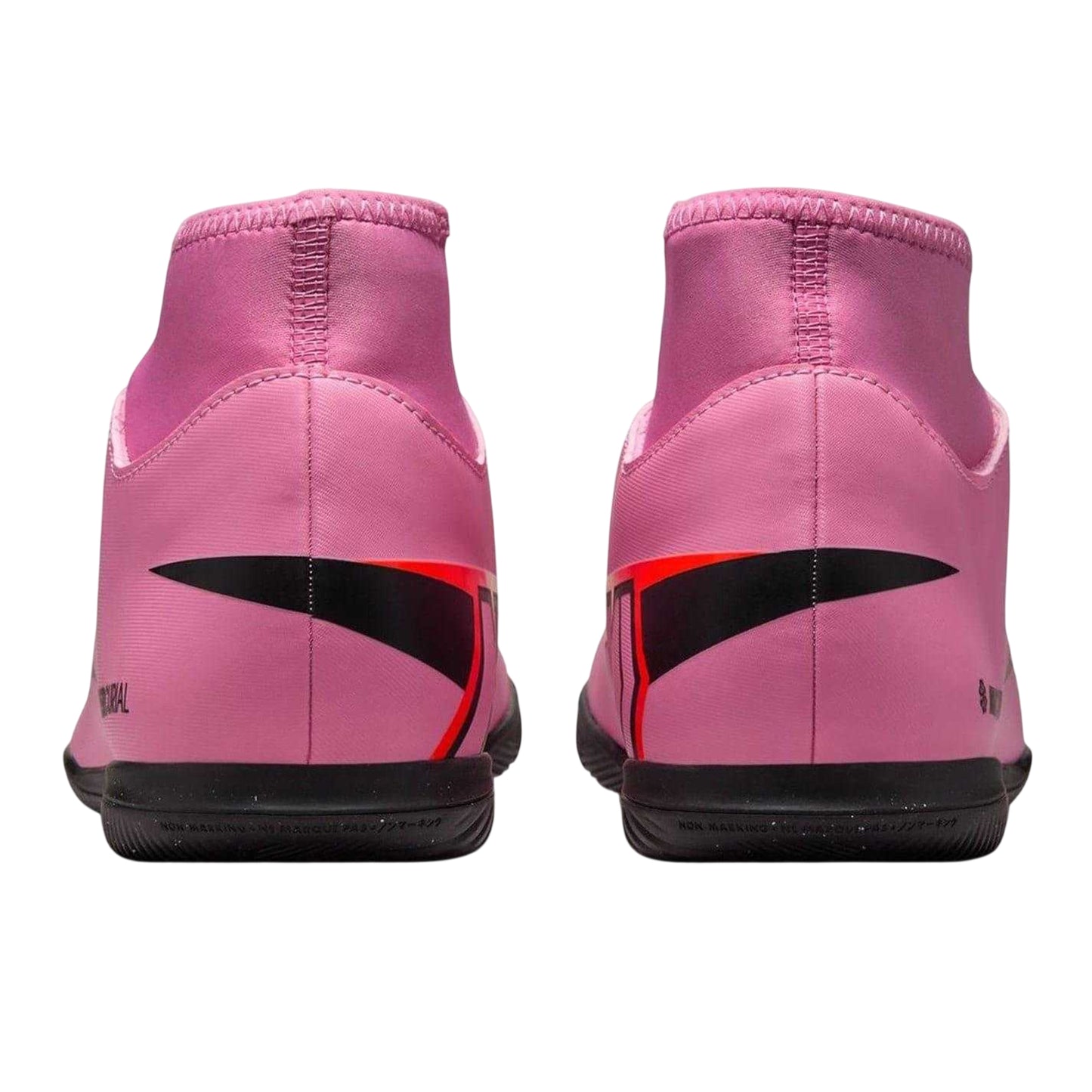Pink-Black - Back - Nike Mens Mercurial Superfly 10 Indoor Football Shoes