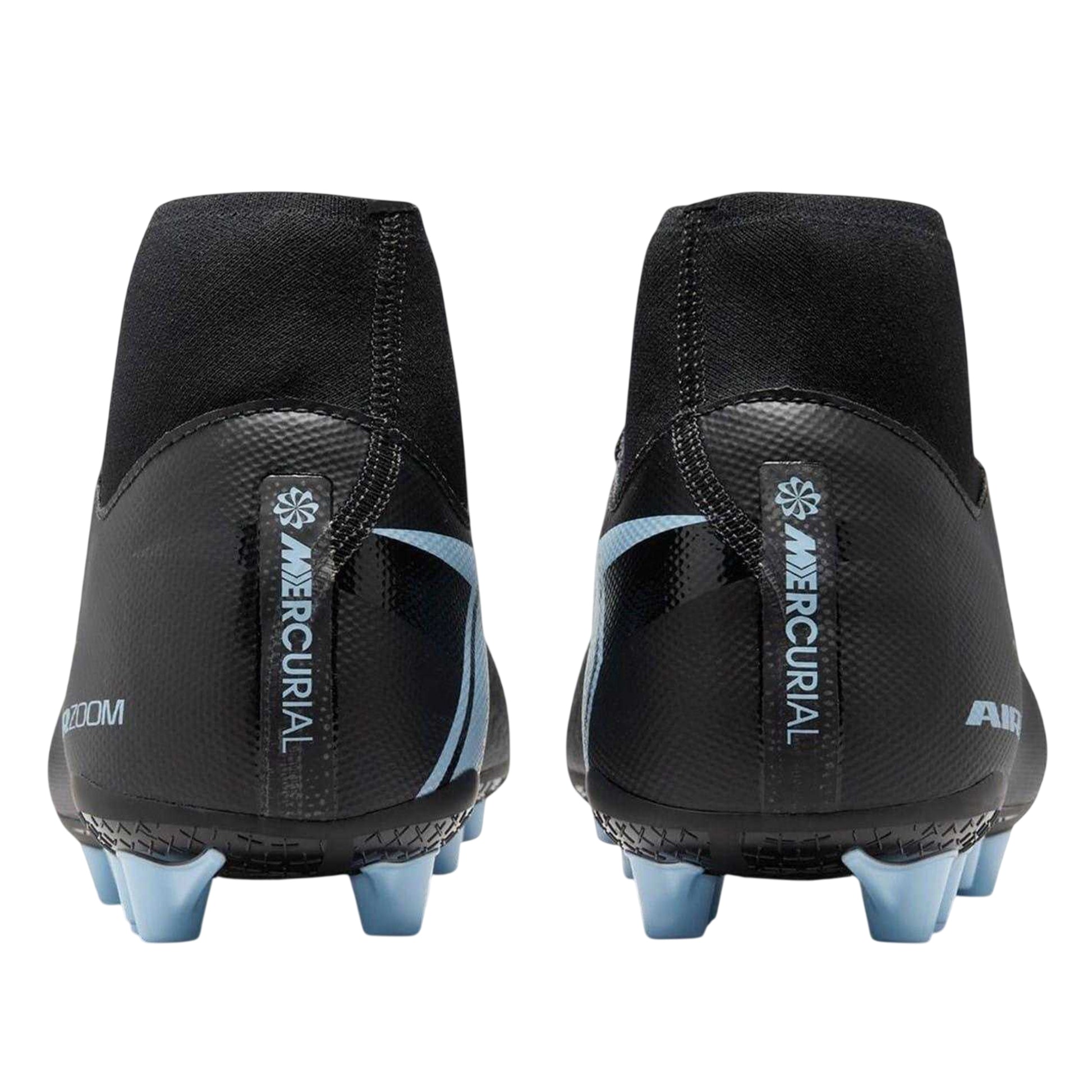 Black-Blue - Back - Nike Mens Mercurial Superfly 10 Academy Leather Artificial Ground Football Boots