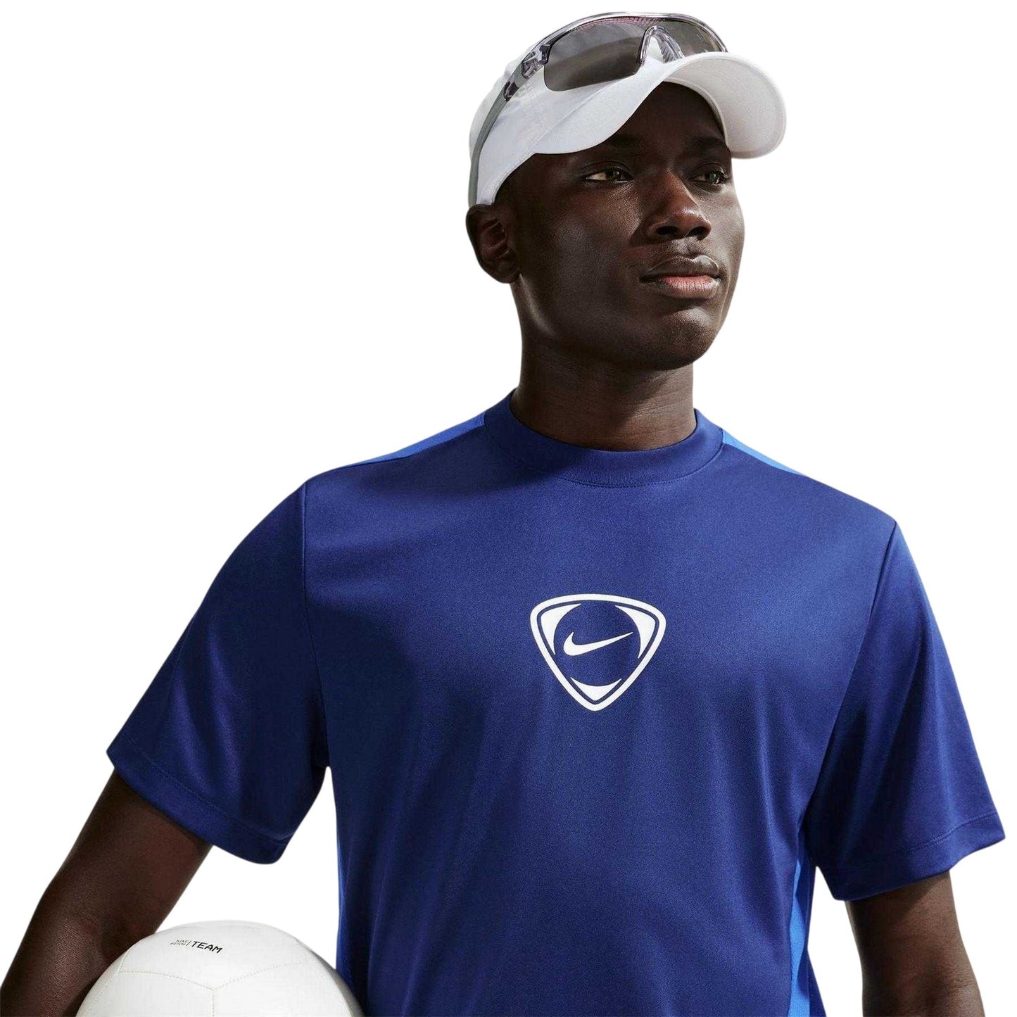 Blue - Side - Nike Mens Academy Plus Dri-FIT T-Shirt