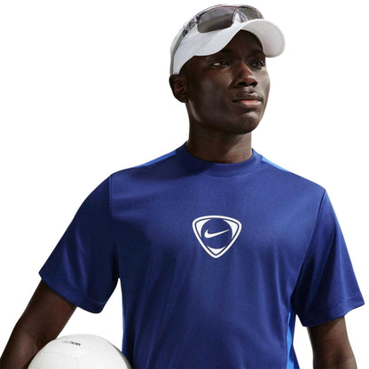Blue - Side - Nike Mens Academy Plus Dri-FIT T-Shirt
