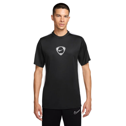 Black-White - Front - Nike Mens Academy Plus Dri-FIT T-Shirt
