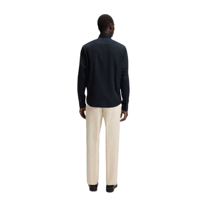 Dark Blue - Back - Boss Mens Liam Long-Sleeved Shirt