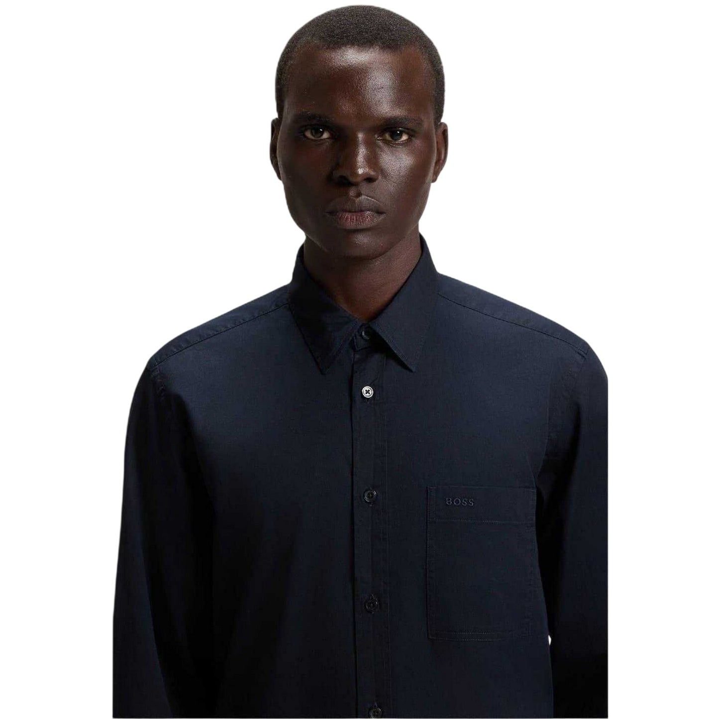 Dark Blue - Lifestyle - Boss Mens Liam Long-Sleeved Shirt