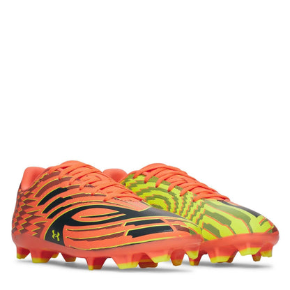 Orange-Black - Pack Shot - Under Armour Mens Shadow Select 4 Firm Ground Football Boots