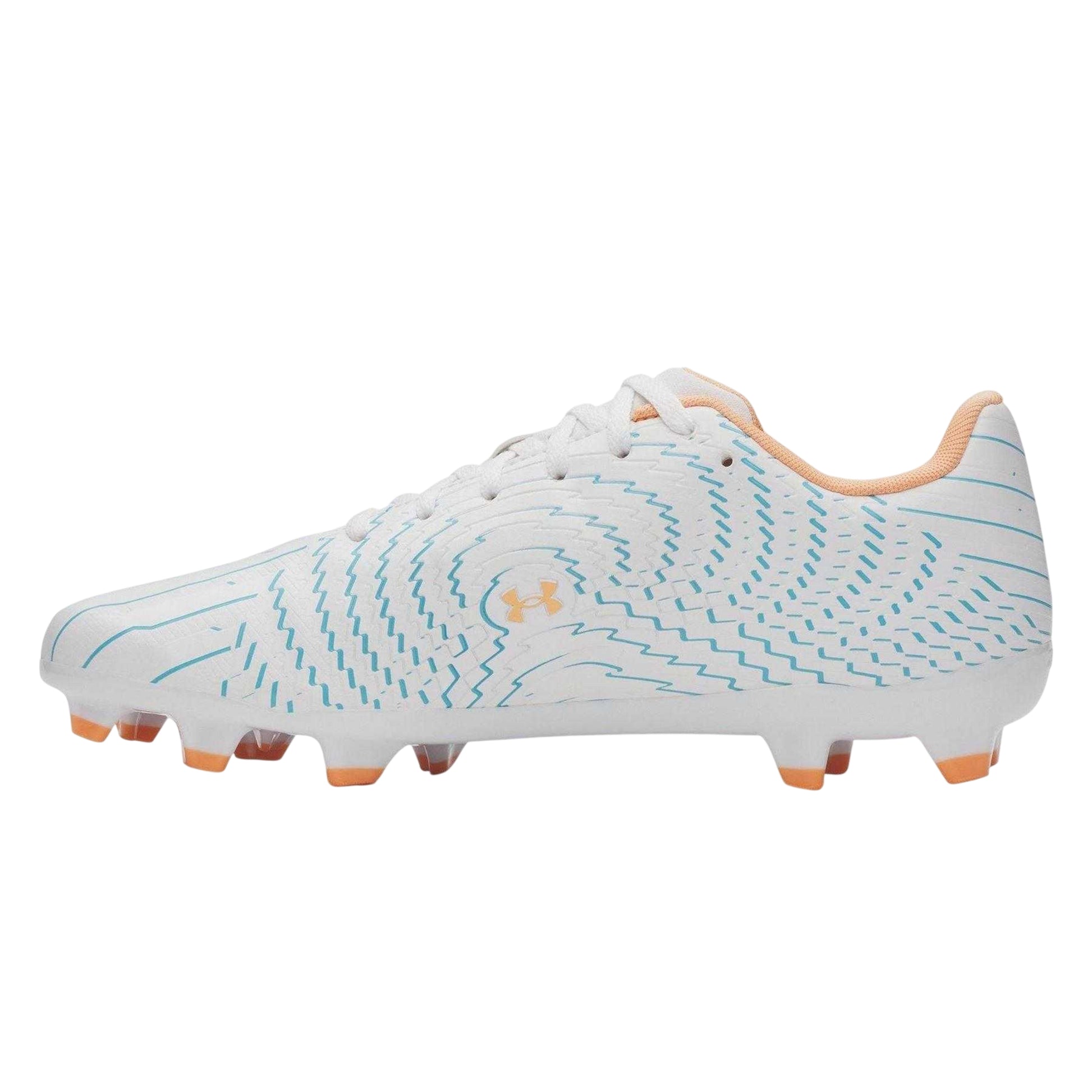 Blue-White - Back - Under Armour Mens Shadow Select 4 Firm Ground Football Boots