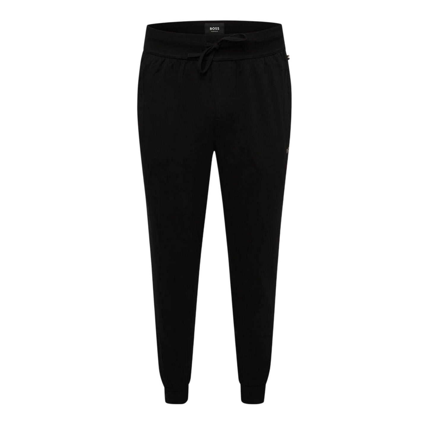 Black - Front - Boss Mens Pete G Waffle Joggers