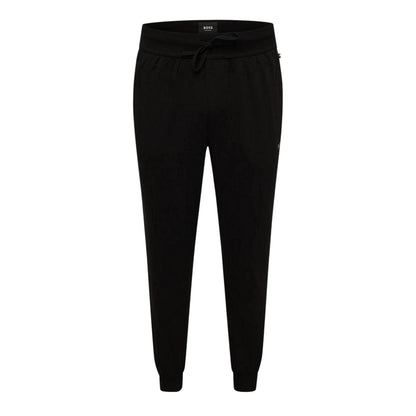 Black - Front - Boss Mens Pete G Waffle Joggers