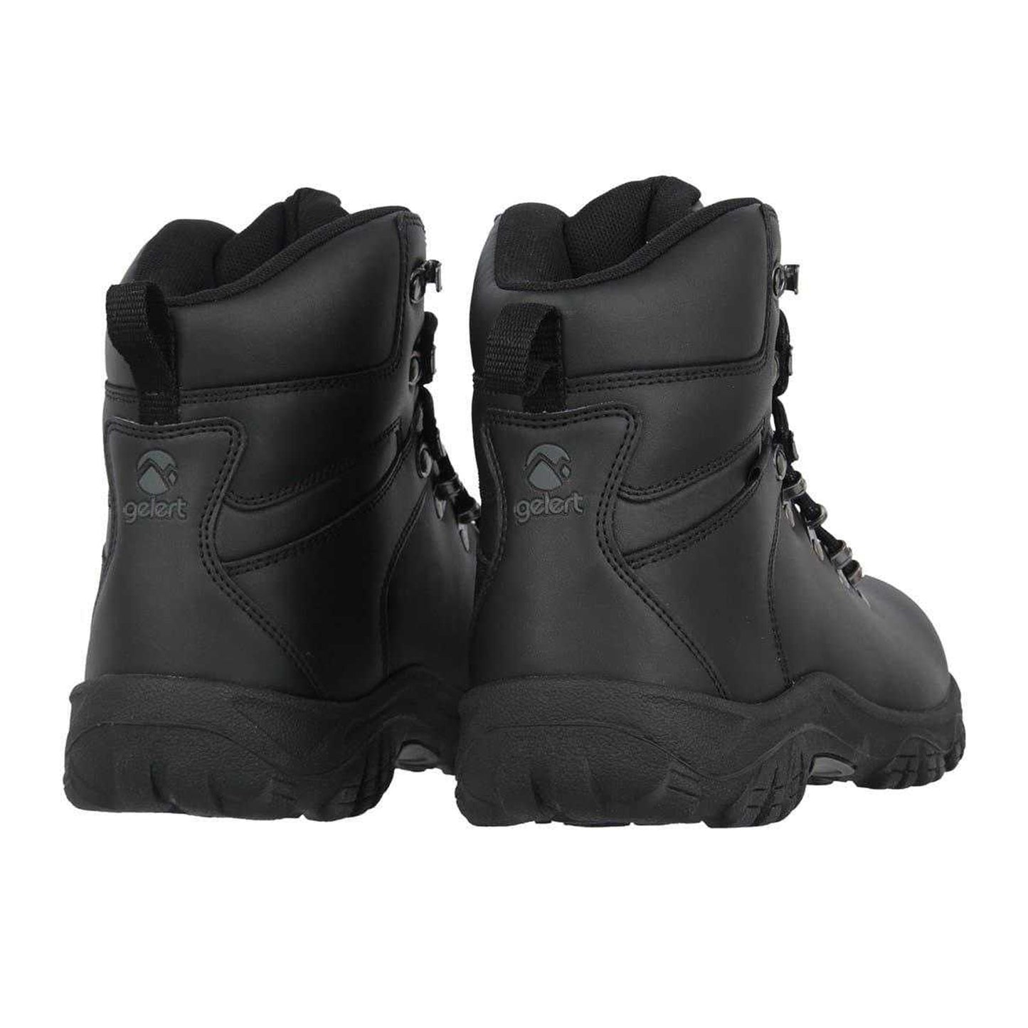 Black - Back - Gelert Mens Leather Waterproof Walking Boots