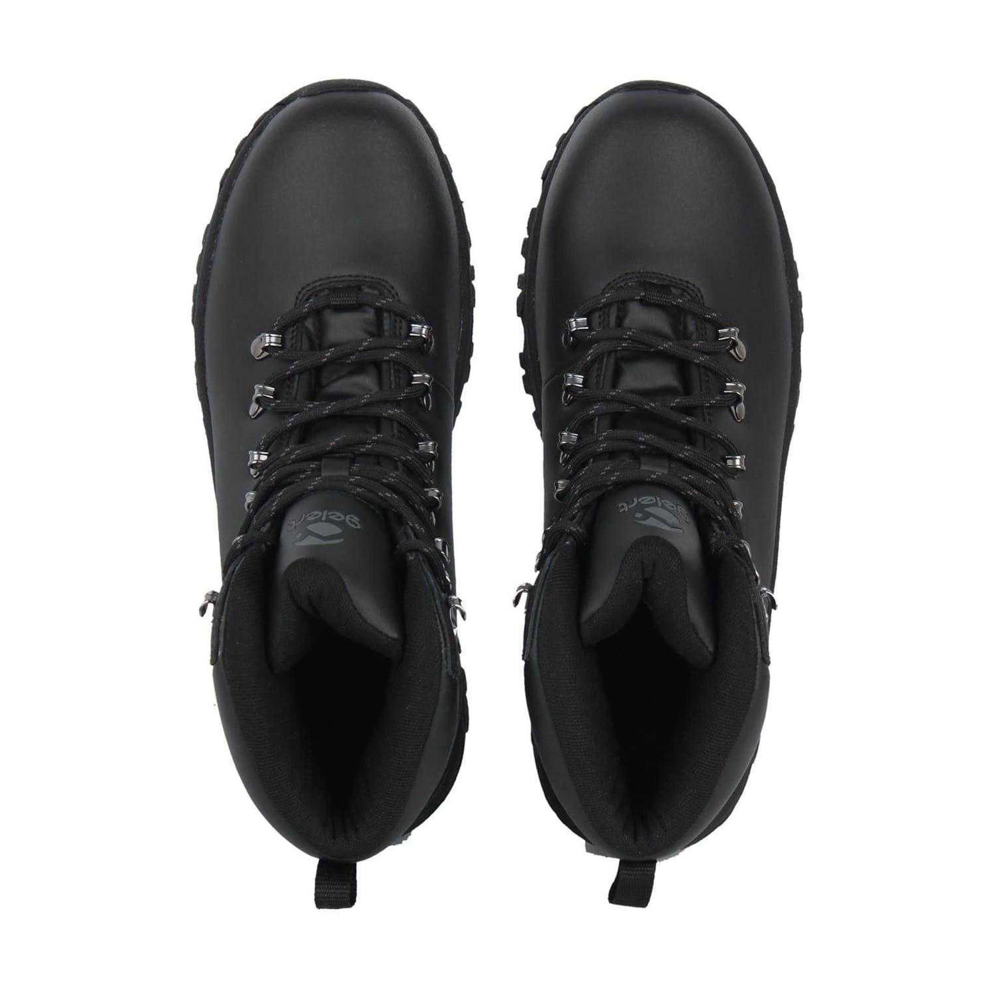 Black - Pack Shot - Gelert Mens Leather Waterproof Walking Boots