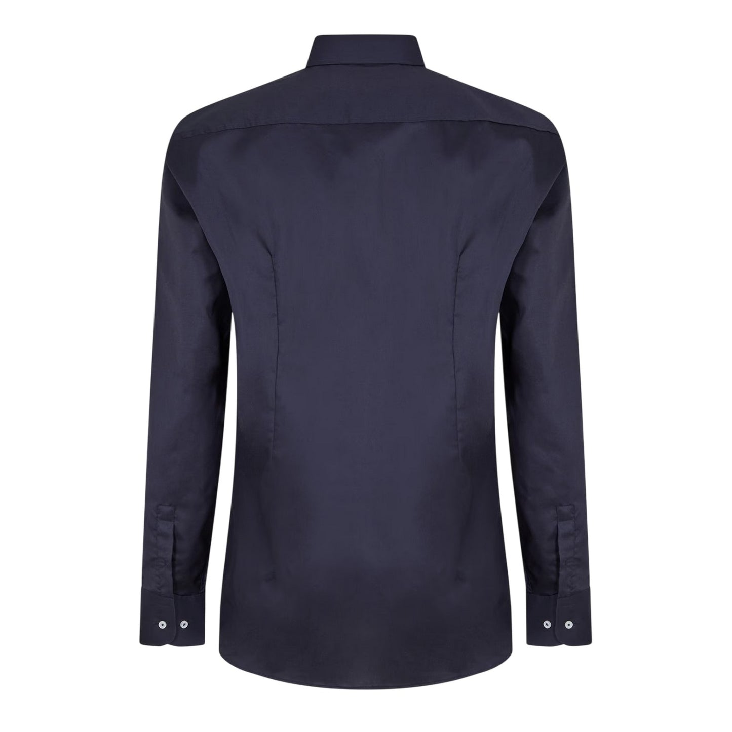 Dark Blue - Back - Boss Mens Oxford Long-Sleeved Formal Shirt