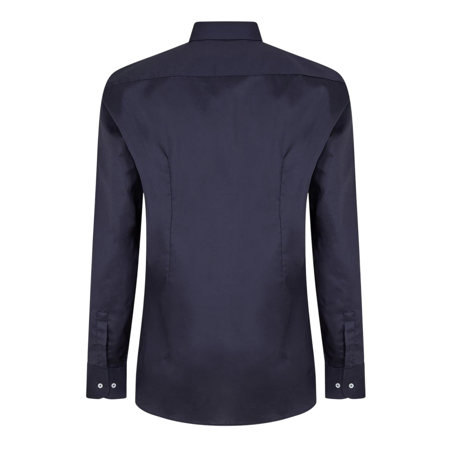 Dark Blue - Back - Boss Mens Oxford Long-Sleeved Formal Shirt