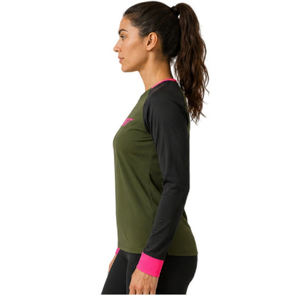 Moss - Back - Dynafit Womens-Ladies Raglan Long-Sleeved Bodysuit