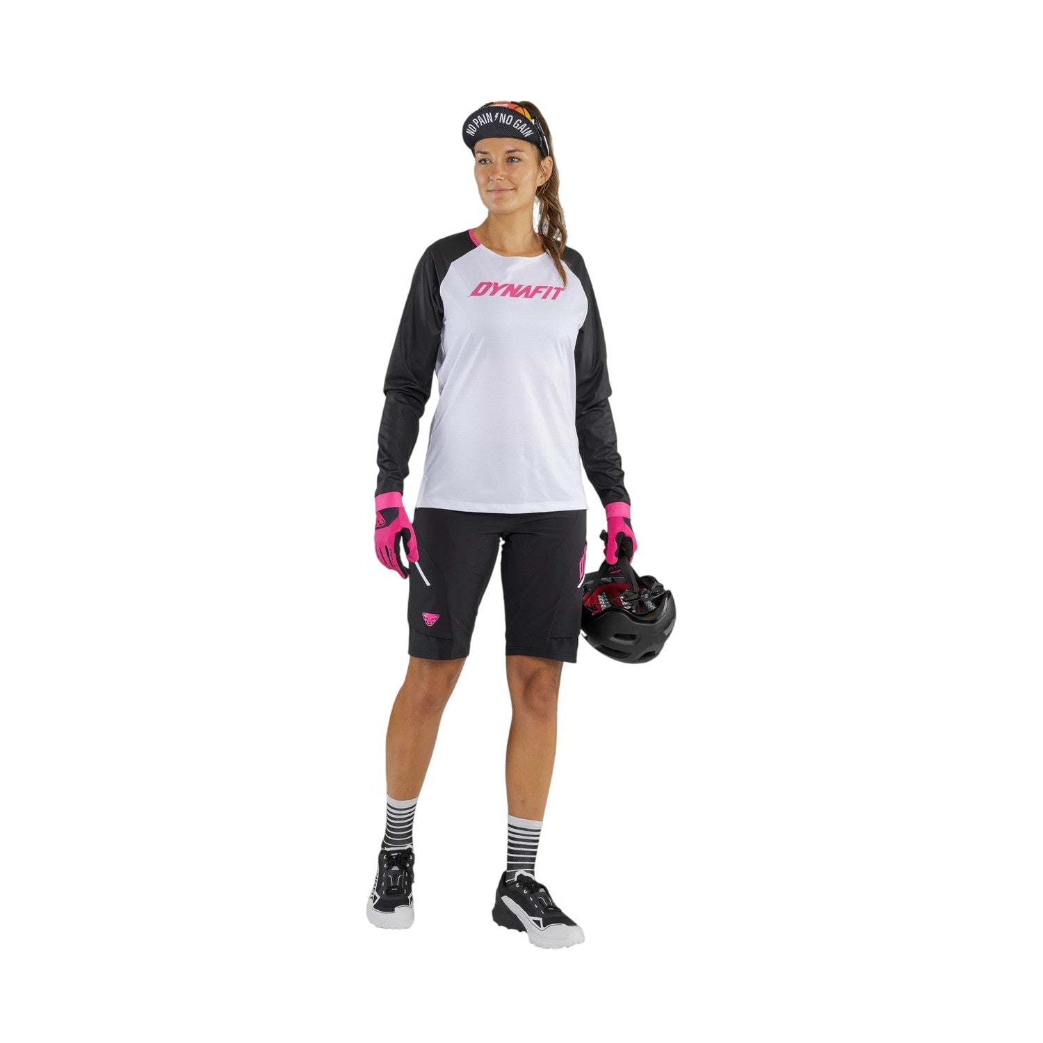 Nimbus Cloud - Side - Dynafit Womens-Ladies Raglan Long-Sleeved Bodysuit