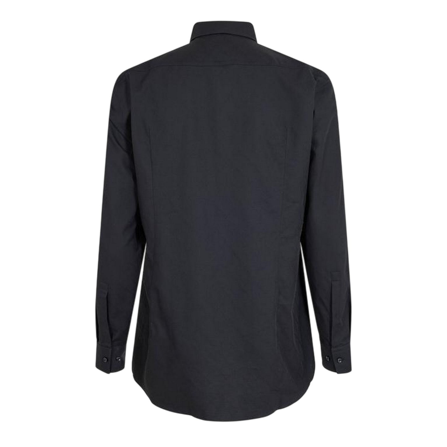 Black - Back - Boss Mens Point Collar Regular Long-Sleeved Shirt