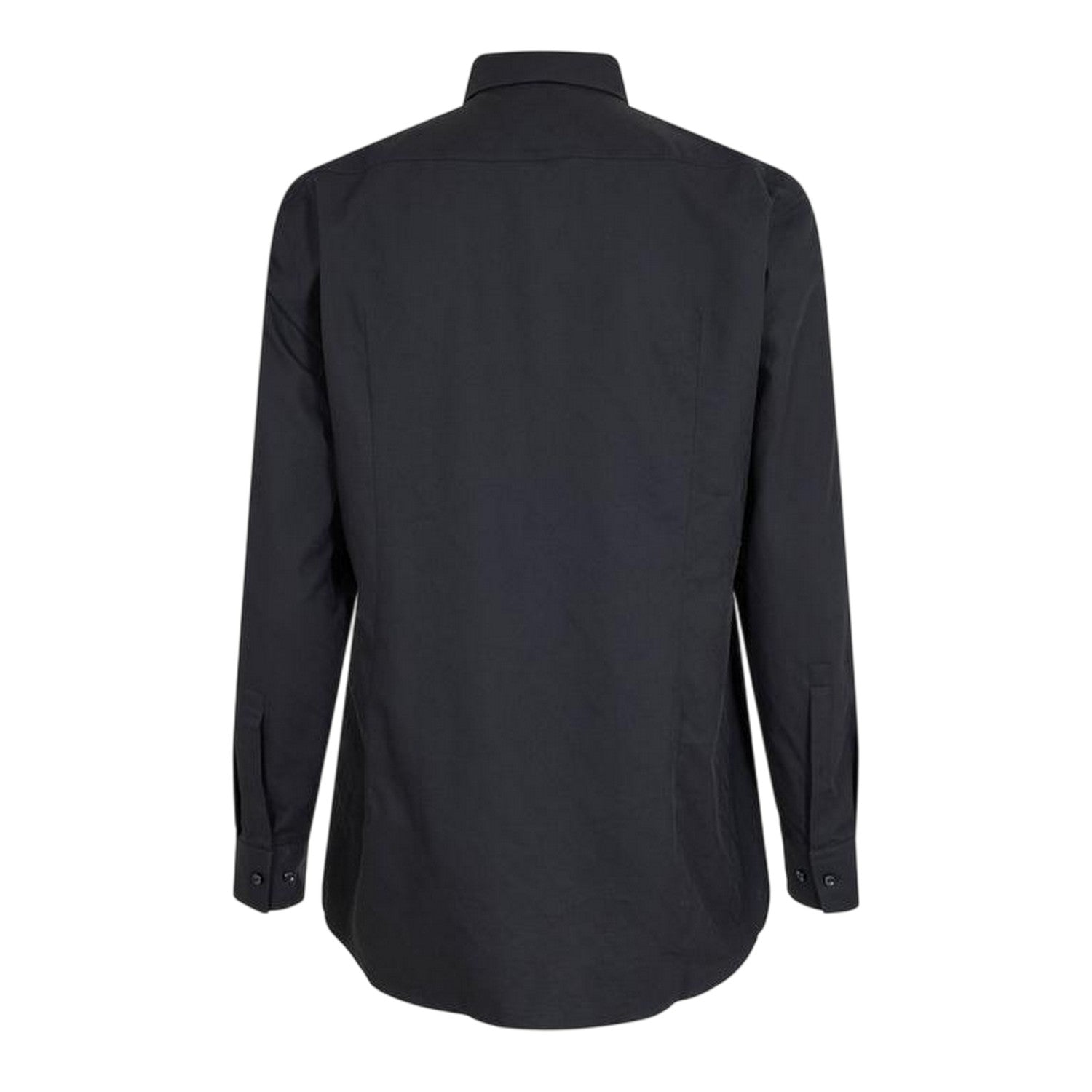Black - Back - Boss Mens Point Collar Regular Long-Sleeved Shirt
