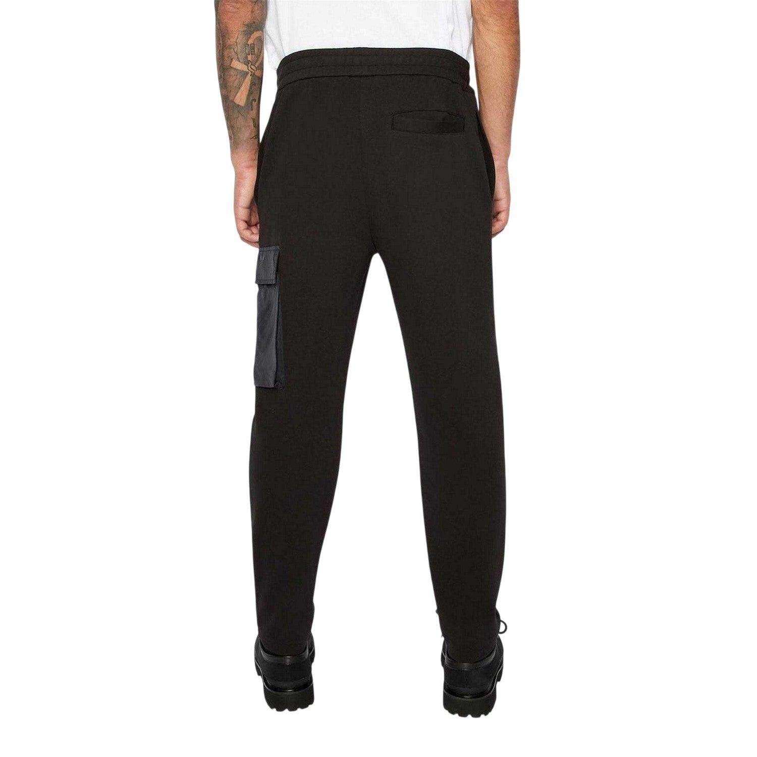 Black - Back - Armani Exchange Mens Plain Trousers