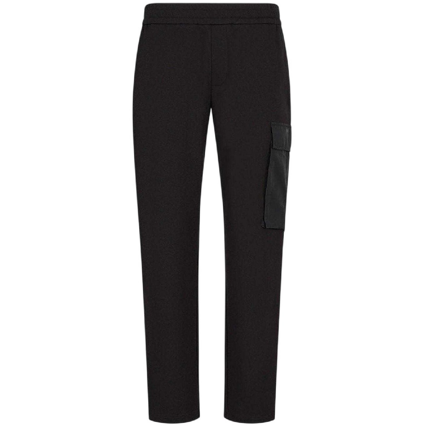 Black - Front - Armani Exchange Mens Plain Trousers