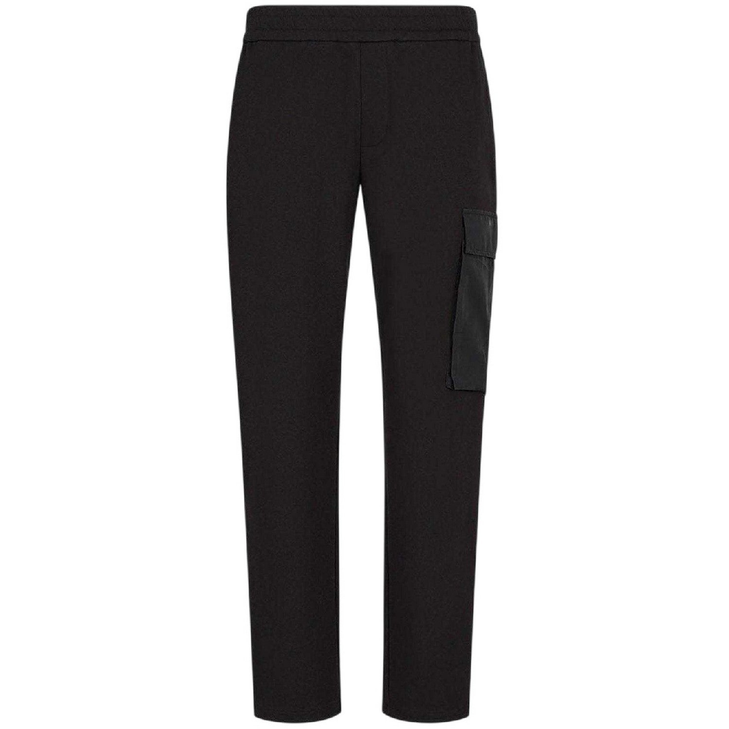 Black - Front - Armani Exchange Mens Plain Trousers