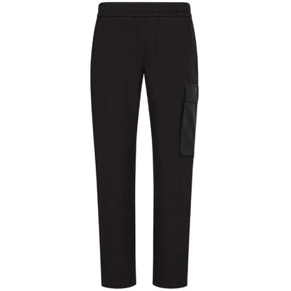 Black - Front - Armani Exchange Mens Plain Trousers
