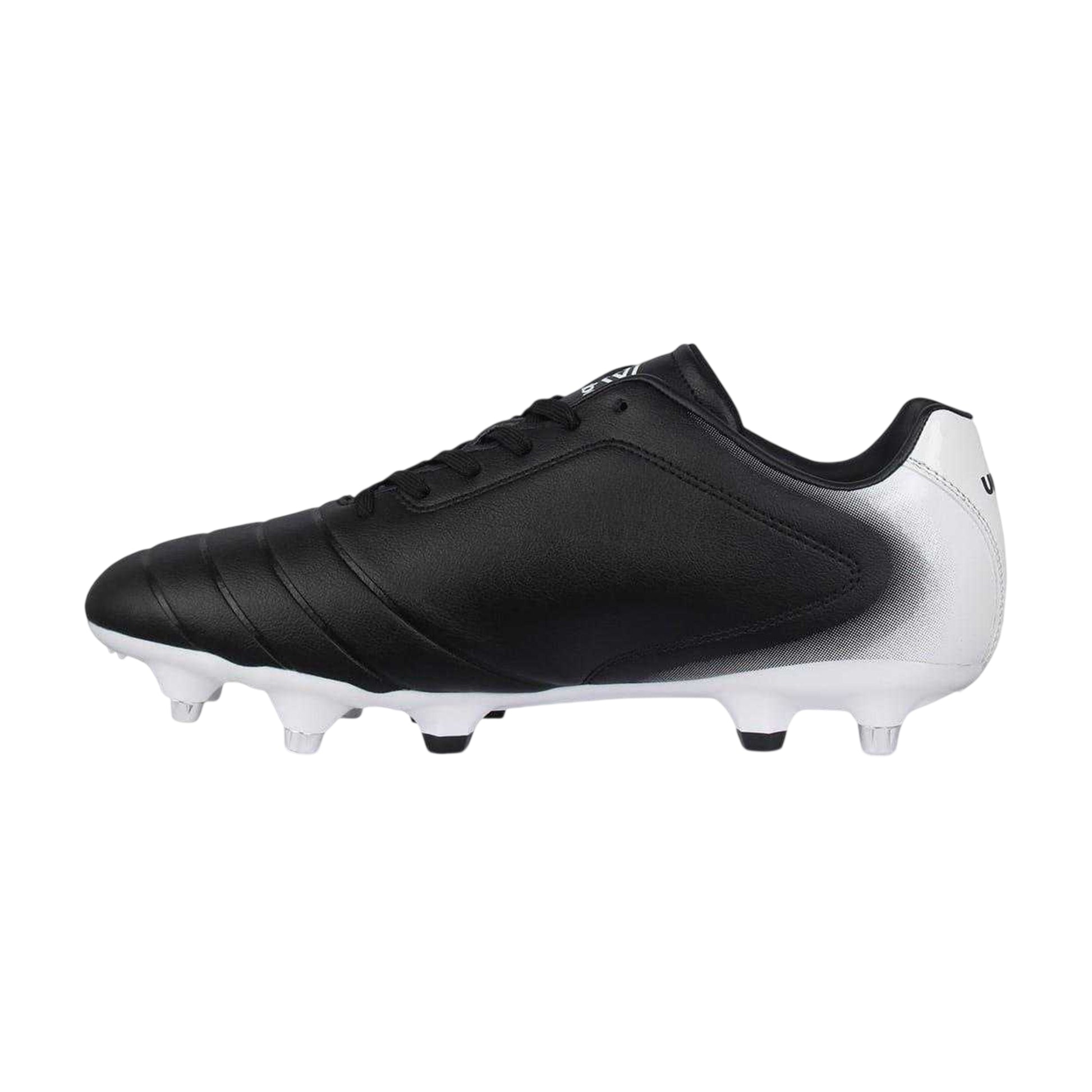 Black-White - Side - Umbro Unisex Adult Calcio Black and White Soft Ground Football Boots