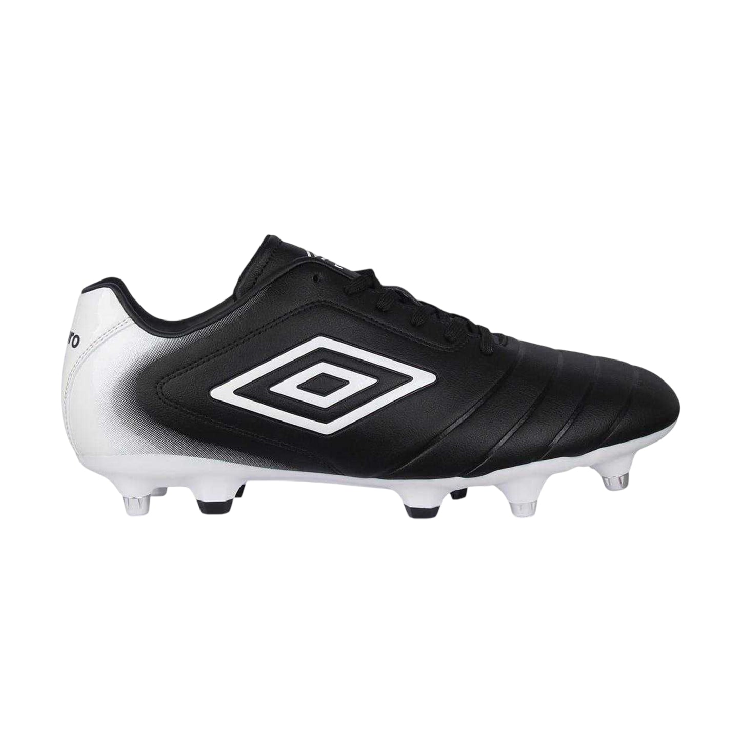 Black-White - Front - Umbro Unisex Adult Calcio Black and White Soft Ground Football Boots