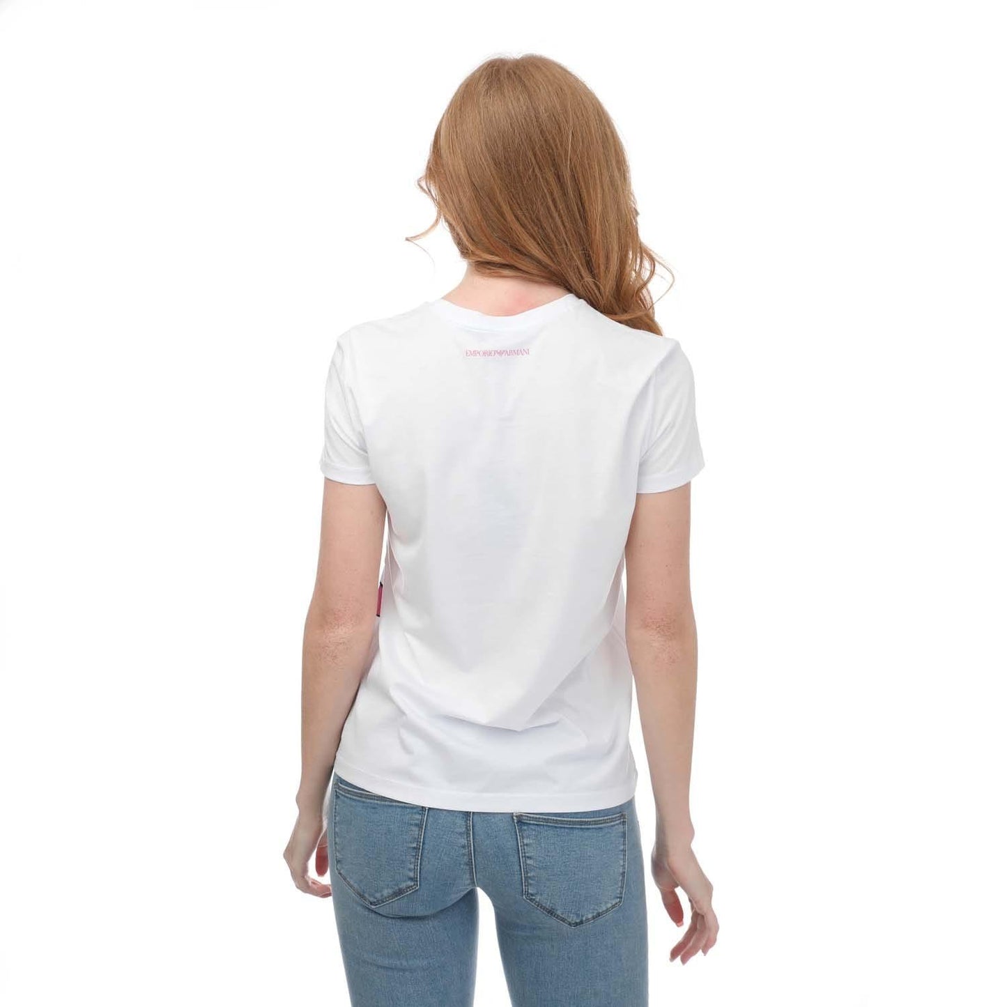 White - Back - Armani Womens-Ladies Glasses T-Shirt
