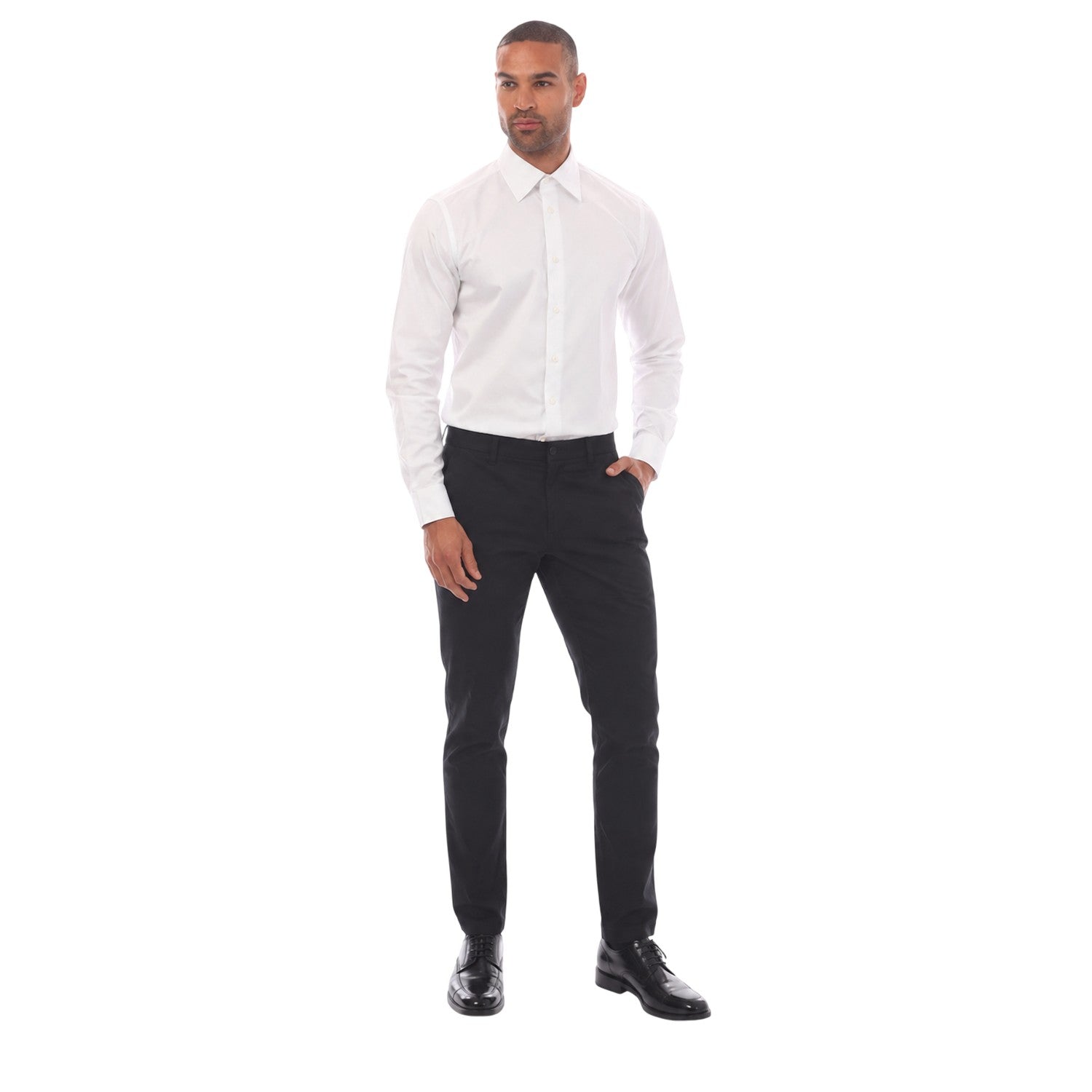 White - Front - Boss Mens Josh Regular Shirt