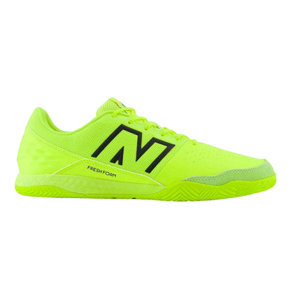 Lime - Side - New Balance Mens Command V6 Suede Indoor Football Shoes