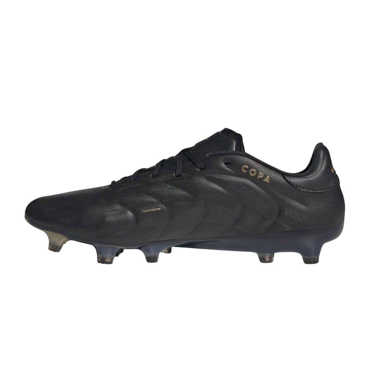 Core Black-Carbon Grey - Side - Adidas Mens Copa Pure Elite Calf Leather Firm Ground Football Boots