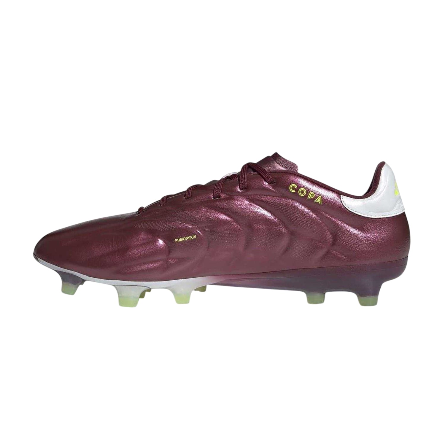 Red - Side - Adidas Mens Copa Pure Elite Calf Leather Firm Ground Football Boots