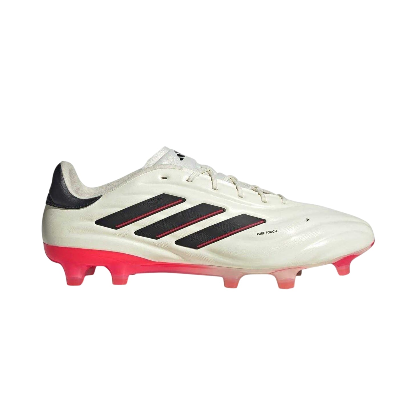 White-Black-Red - Front - Adidas Mens Copa Pure Elite Calf Leather Firm Ground Football Boots
