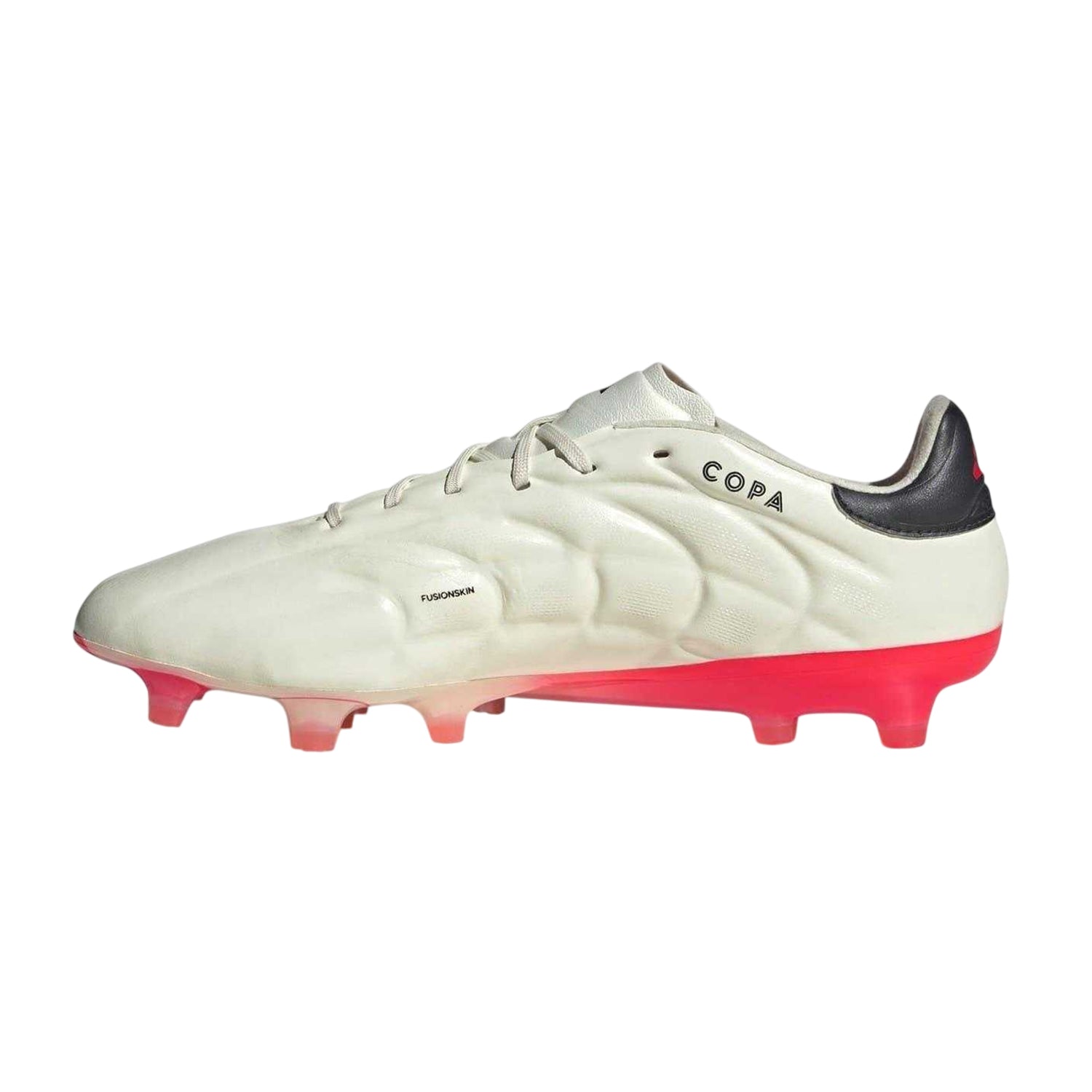 White-Black-Red - Side - Adidas Mens Copa Pure Elite Calf Leather Firm Ground Football Boots