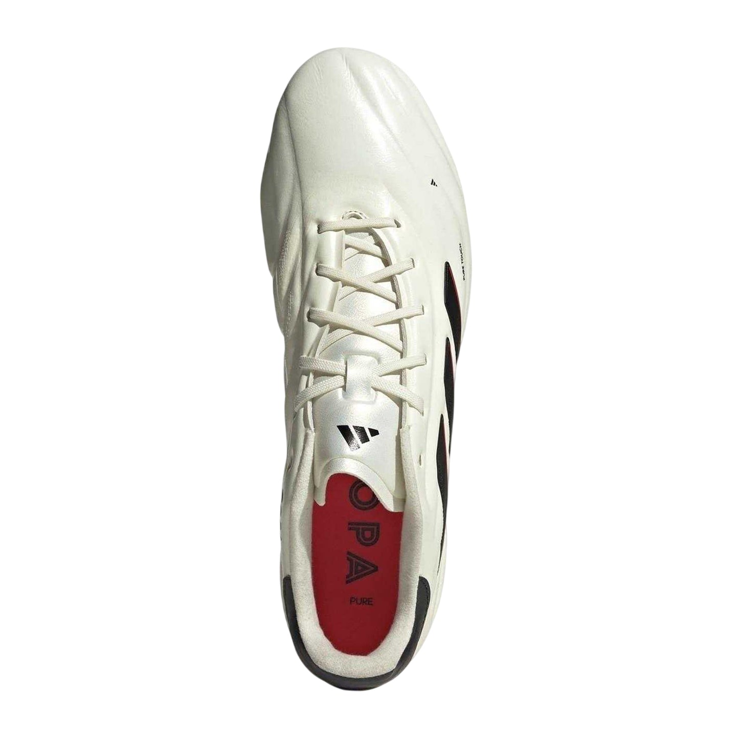White-Black-Red - Lifestyle - Adidas Mens Copa Pure Elite Calf Leather Firm Ground Football Boots