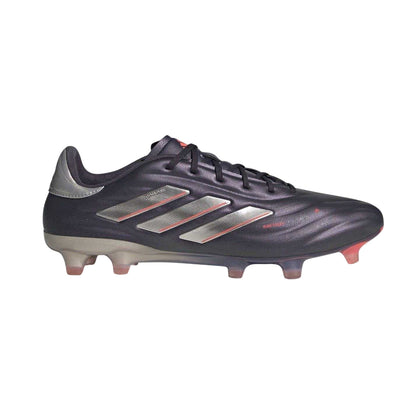 Black-Silver - Front - Adidas Mens Copa Pure Elite Calf Leather Firm Ground Football Boots