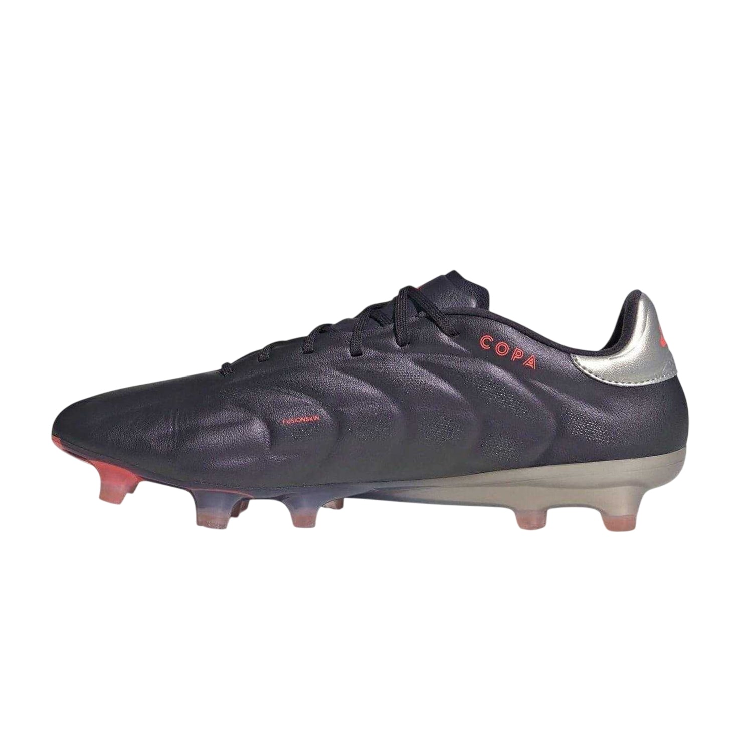 Black-Silver - Side - Adidas Mens Copa Pure Elite Calf Leather Firm Ground Football Boots