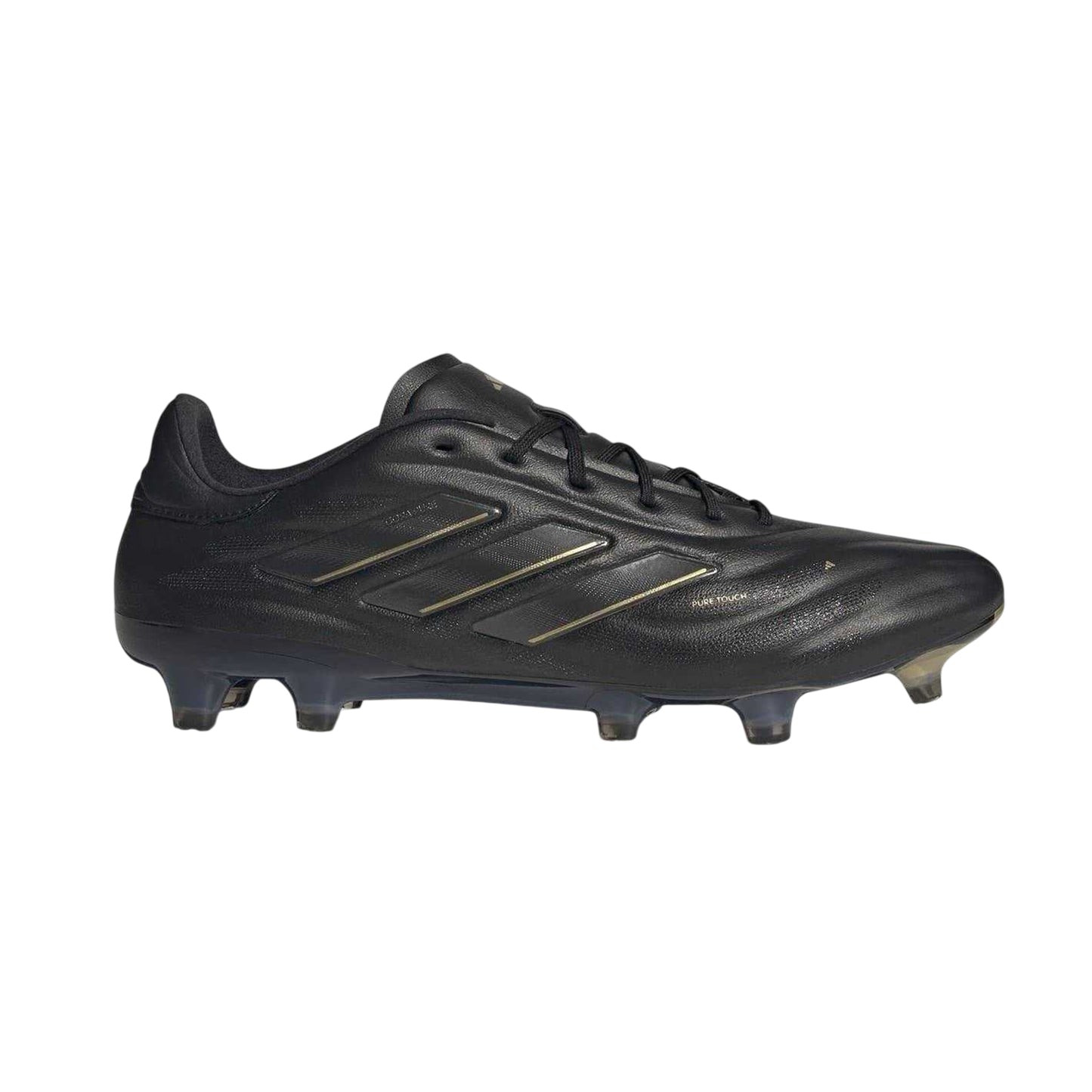 Core Black-Carbon Grey - Front - Adidas Mens Copa Pure Elite Calf Leather Firm Ground Football Boots