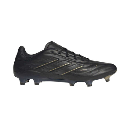 Core Black-Carbon Grey - Front - Adidas Mens Copa Pure Elite Calf Leather Firm Ground Football Boots
