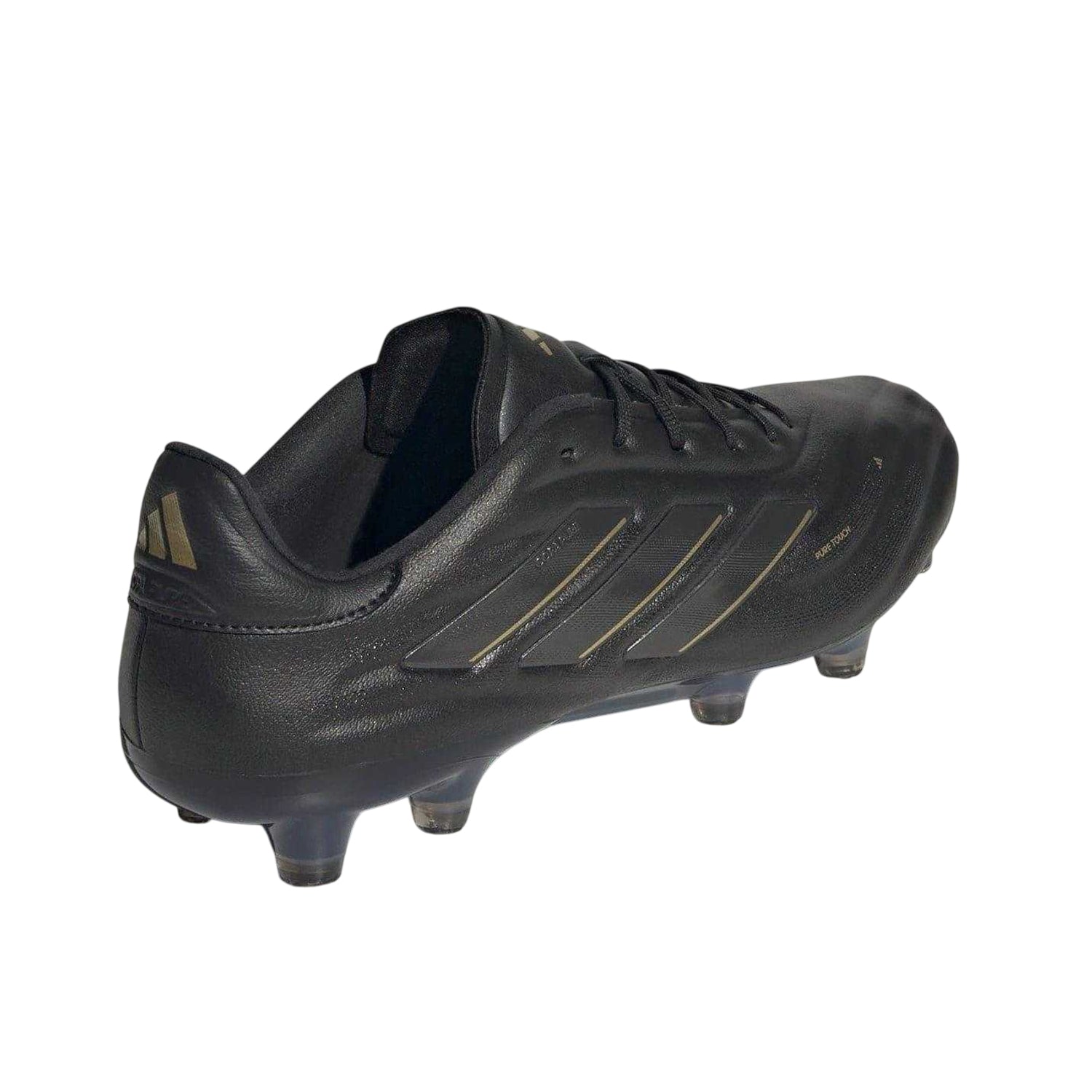 Core Black-Carbon Grey - Back - Adidas Mens Copa Pure Elite Calf Leather Firm Ground Football Boots