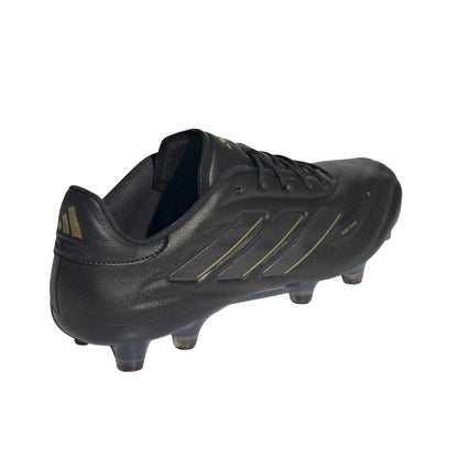 Core Black-Carbon Grey - Back - Adidas Mens Copa Pure Elite Calf Leather Firm Ground Football Boots