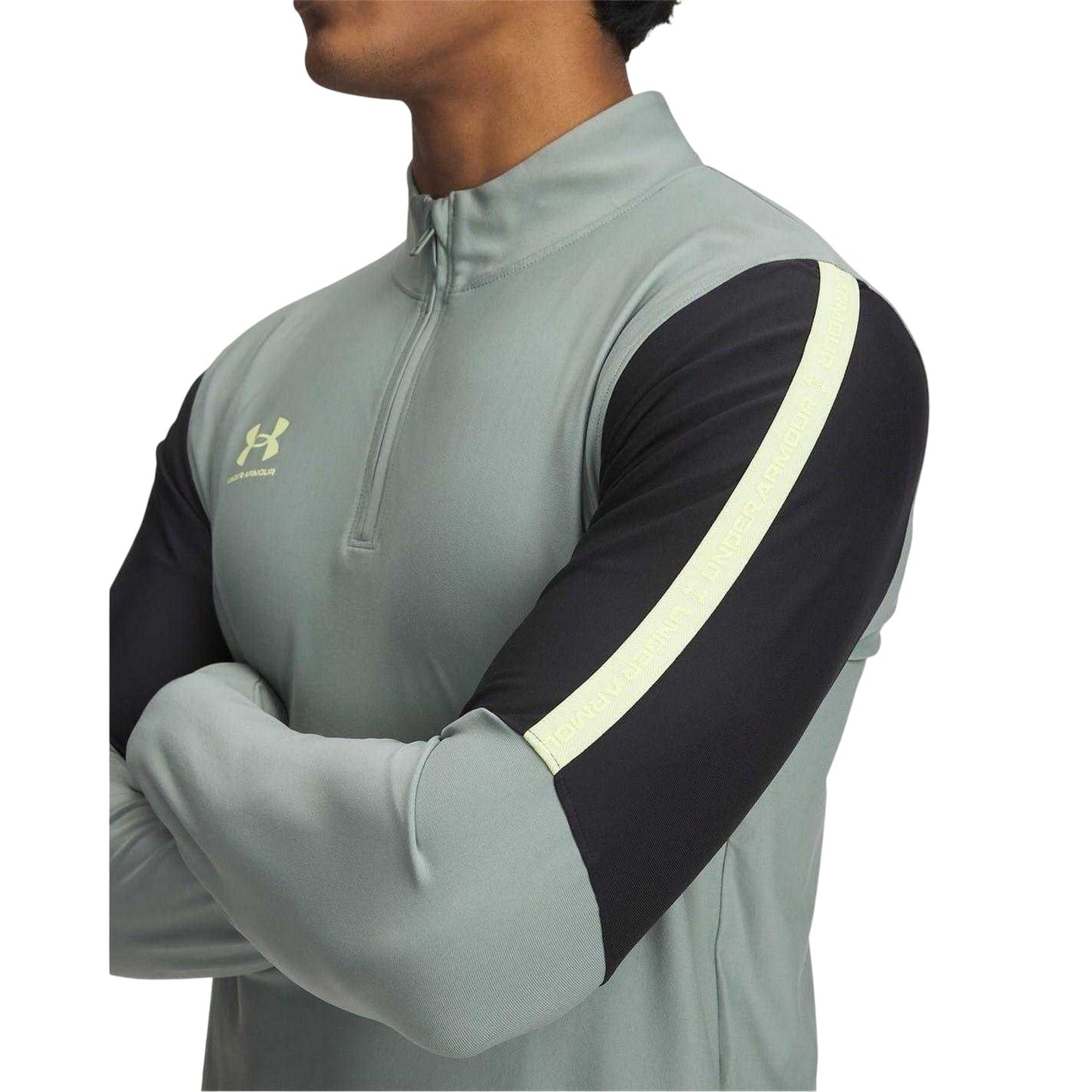 Green - Side - Under Armour Mens Challenger Pro Top