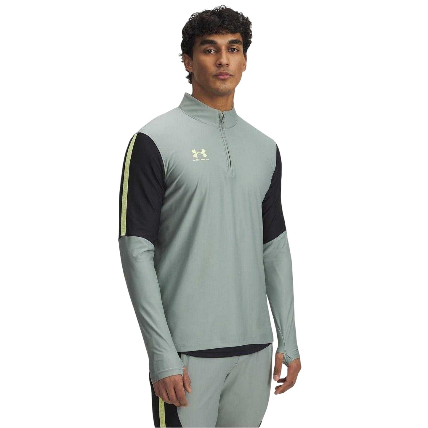 Green - Front - Under Armour Mens Challenger Pro Top