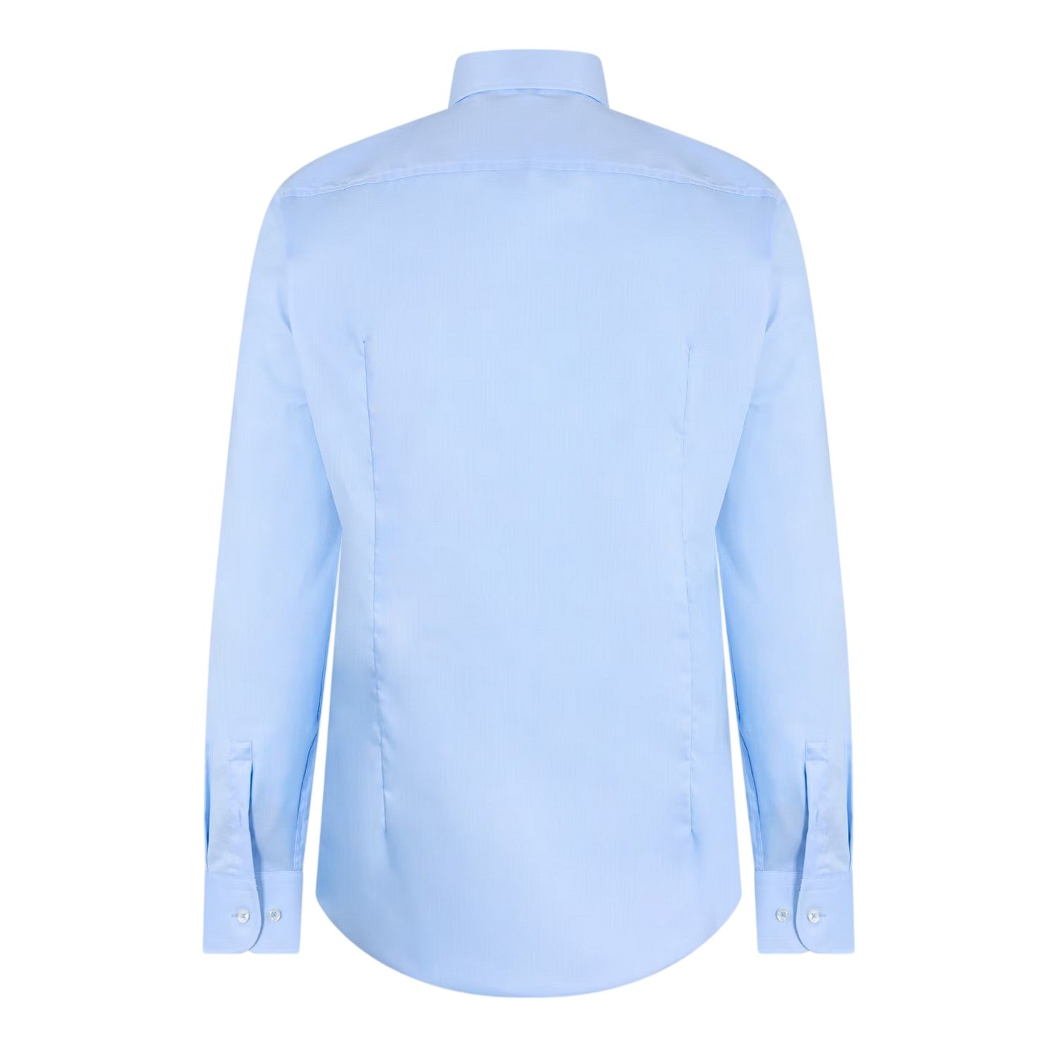 Pastel Blue - Back - Boss Mens Oxford Regular Long-Sleeved Shirt