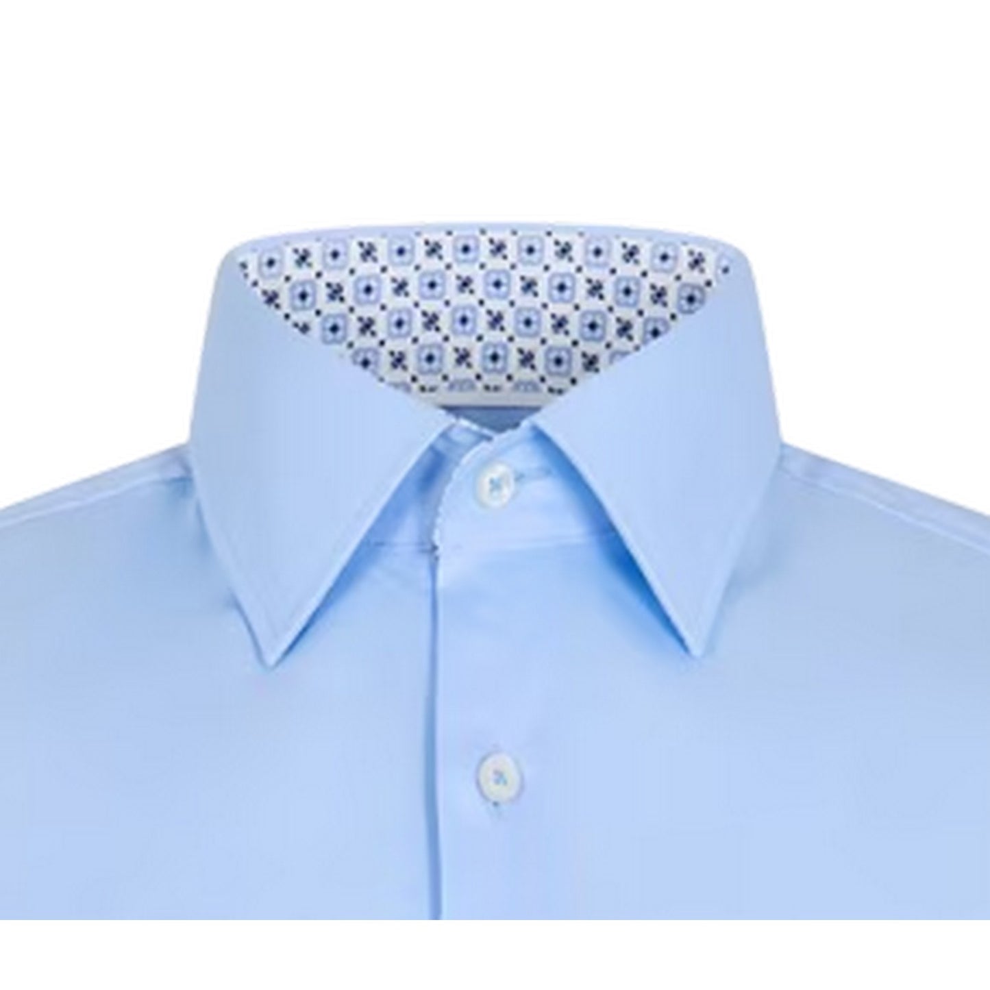 Pastel Blue - Side - Boss Mens Oxford Regular Long-Sleeved Shirt