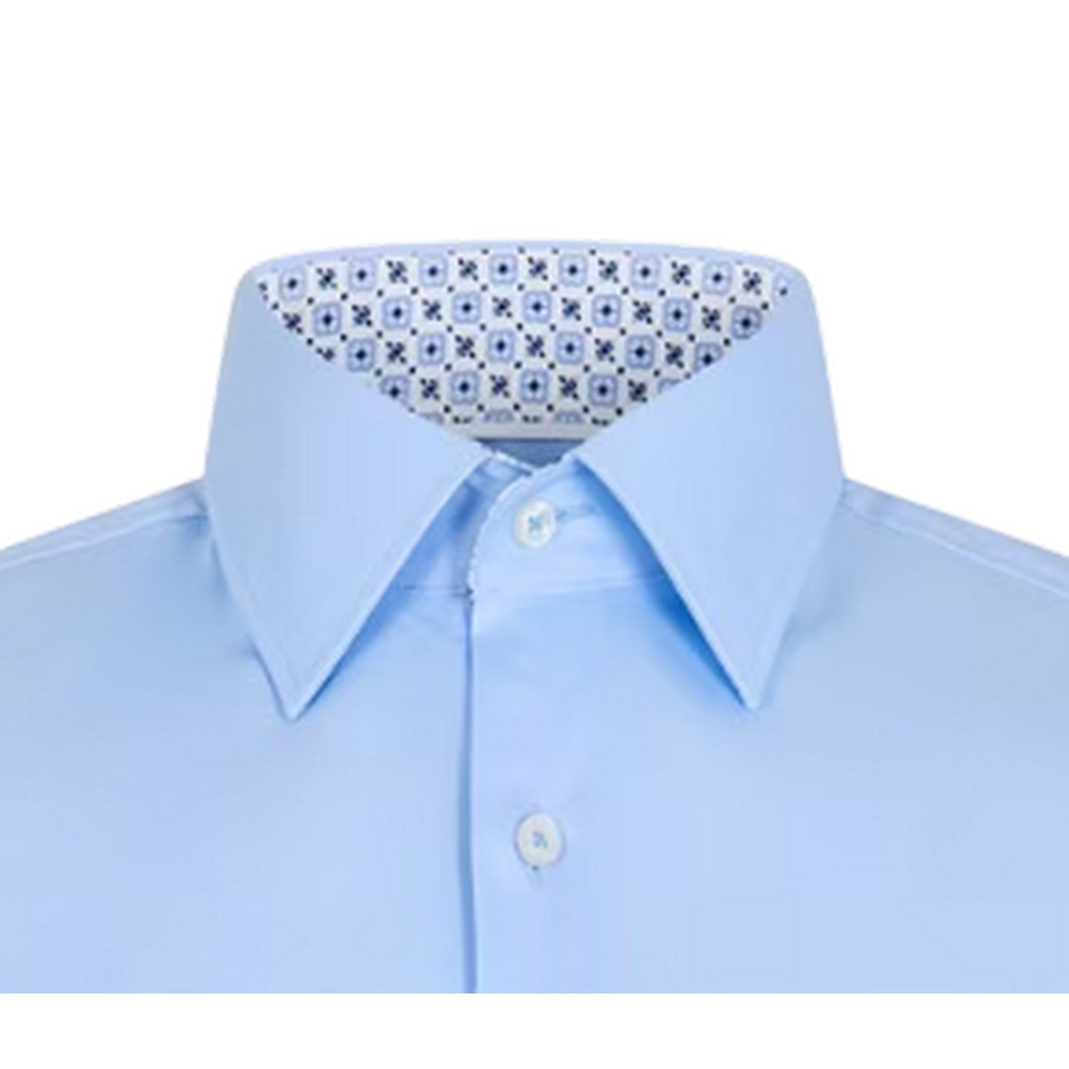 Pastel Blue - Side - Boss Mens Oxford Regular Long-Sleeved Shirt